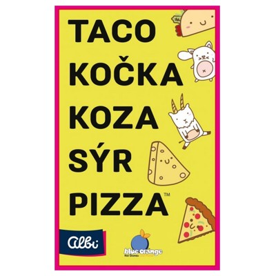 Taco, kočka, koza, sýr, pizza